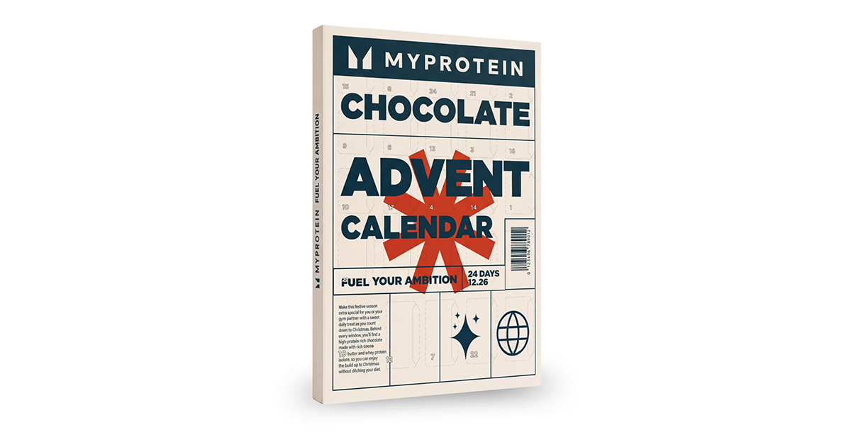 Chocolate protein advent calendar